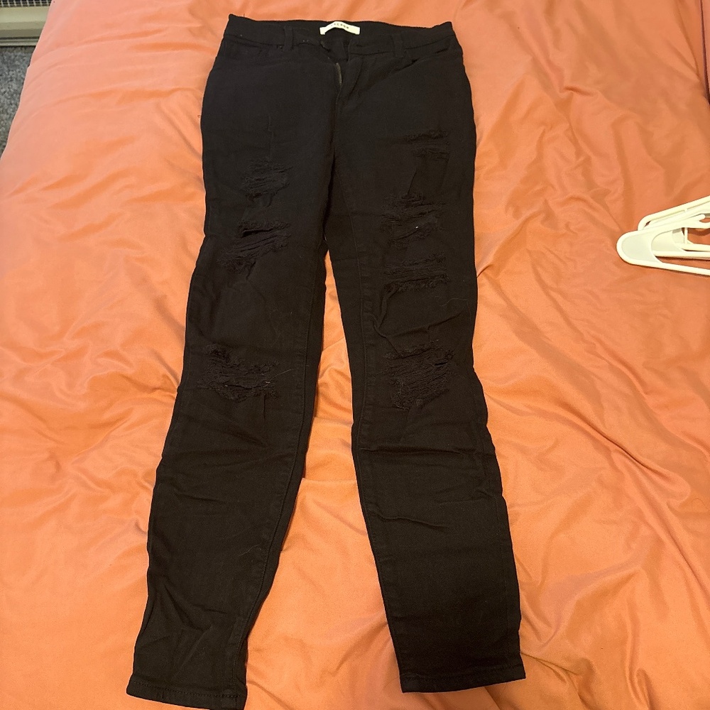 Ripped black jeans